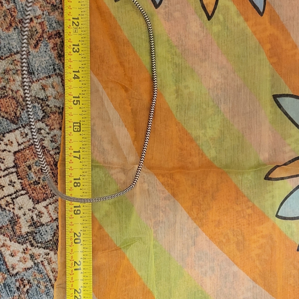 Vintage 60s silk scarf 26" square